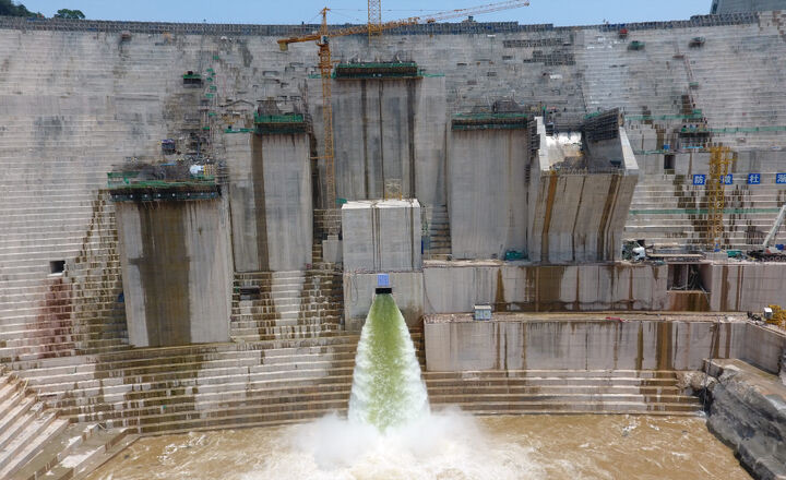 Bottom Outlet at Nam Theun 1 Hydro Power Project (Laos) - 