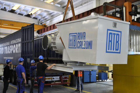 The first 60 kw Wind Turbine made ATB Riva Calzoni