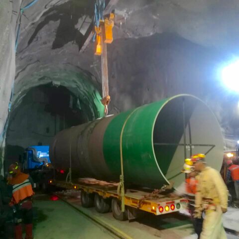Las primeras tuberías para el proyecto Alto Maipo