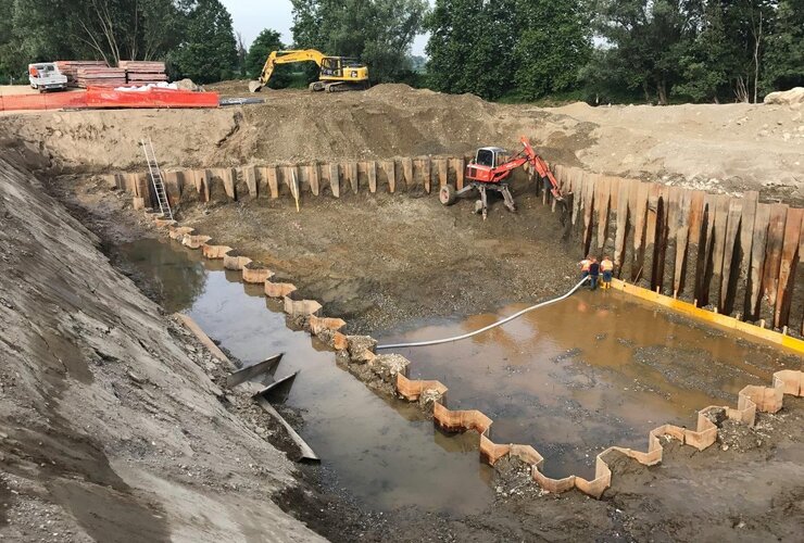 INBRE: Construction works for the rerouting of a public water course