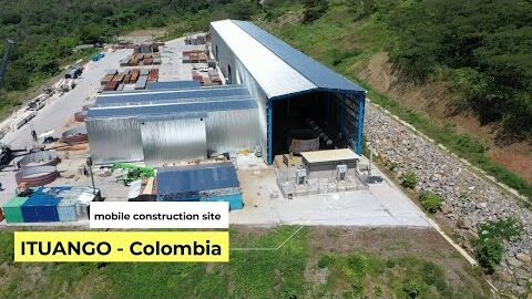 Workshop for penstock fabrication at Ituango Hydropower Project, 2.480 MW